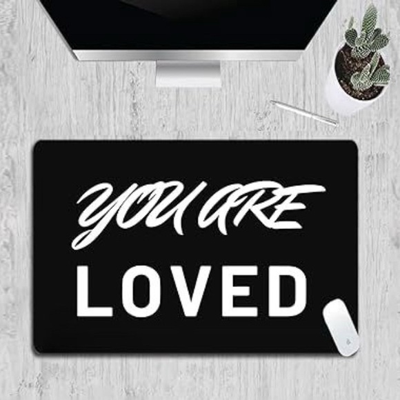 Other - Desk Mat, Inspirational, Black and White.